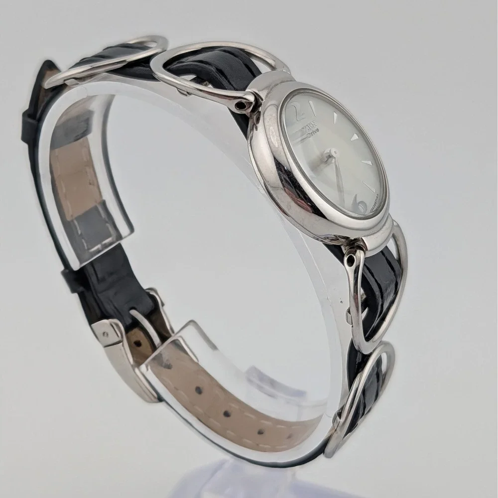 Citizen Eco-Drive Silhouette B023-S025800 Unique Oval Lug New Capacitor 24mm